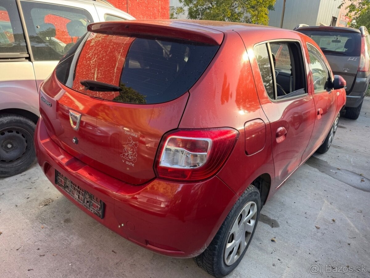 Rozpredam na diely Dacia Sandero II 1.2 D4F F7