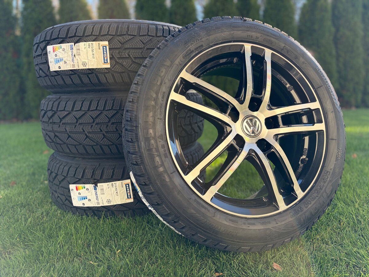 č14 Zimná sada VW Čierna 215/55 R17