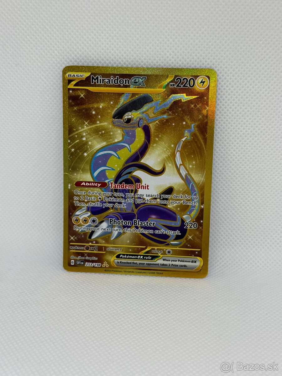 Pokémon karta Miraidon ex 253/198 – MP – ORIGINÁL