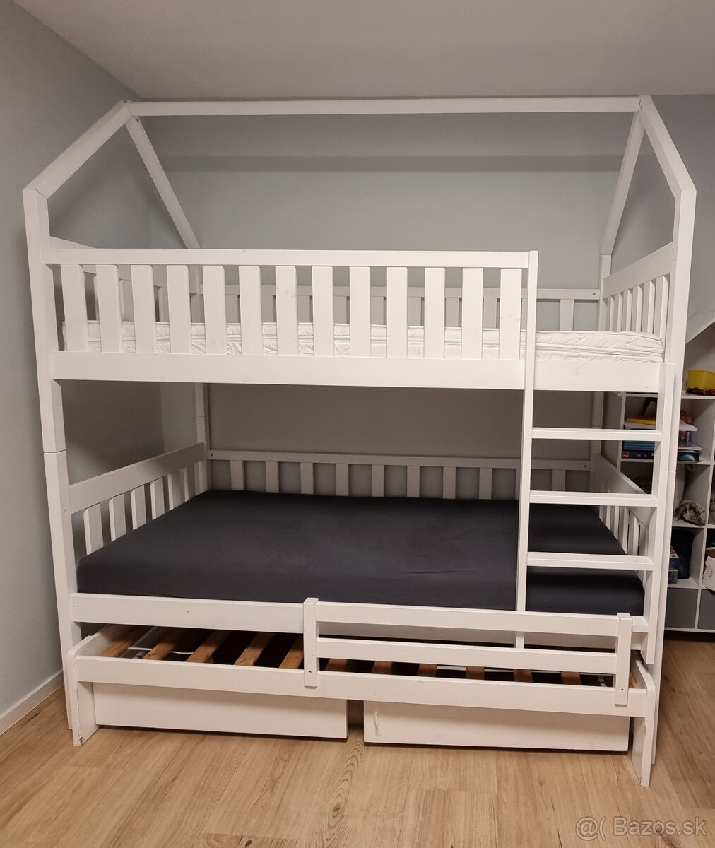 Poschodová posteľ domček montessori