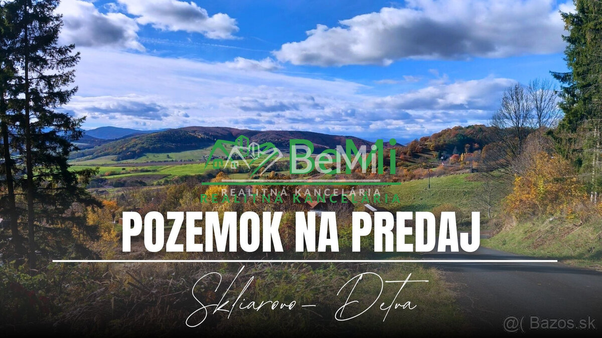 Pozemok pod lesom 1748 m2, Skliarovo