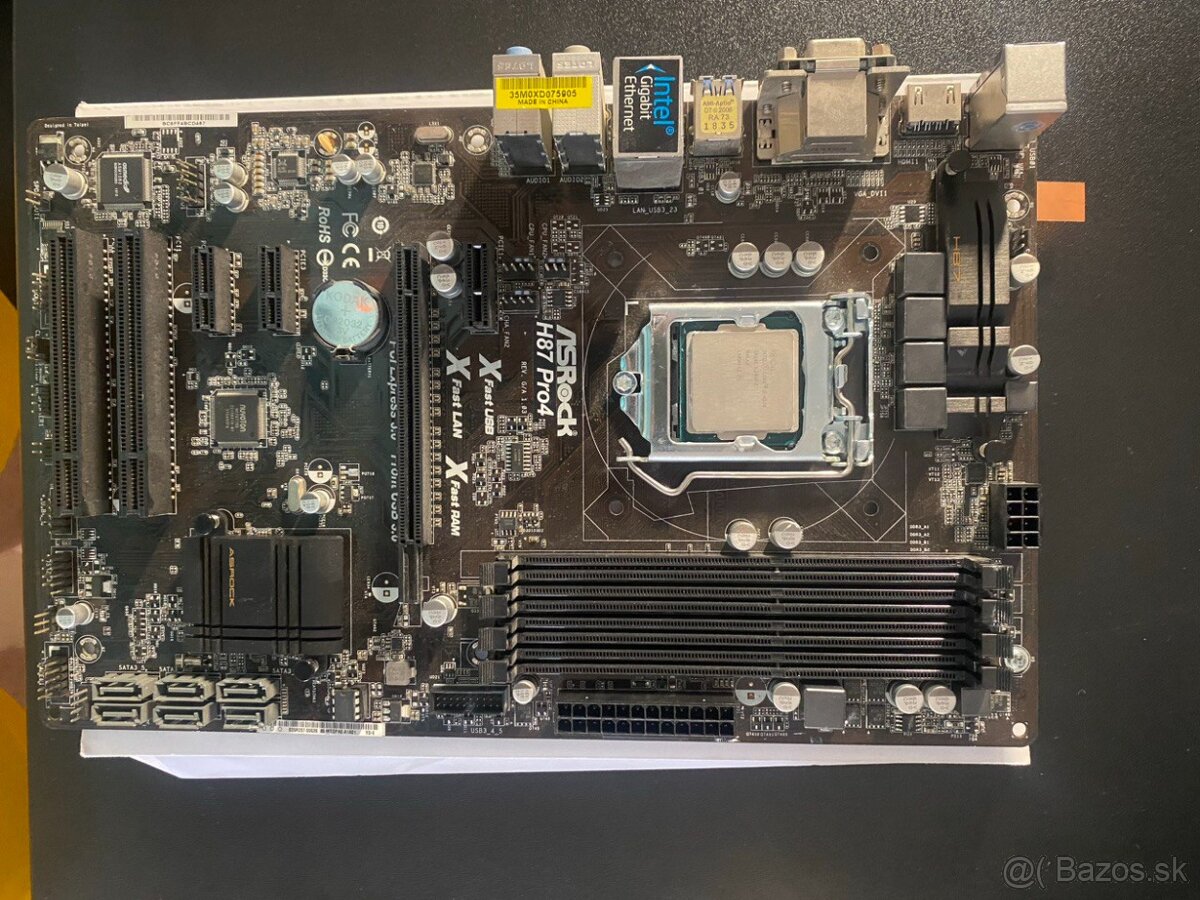 Základnú doska ASRock H87 Pro4 + procesor