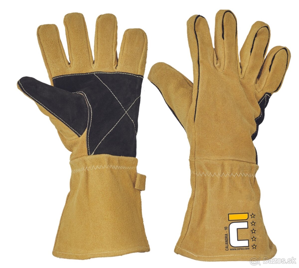 CALANDRA celokožené zváračské rukavice (nové)