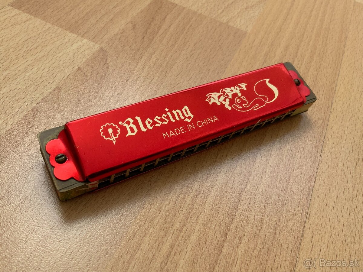 Vintage ústna harmonika Blessing – tremolo - RETRO