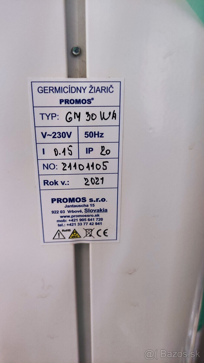 Germicídny žiarič Promos G M30WA