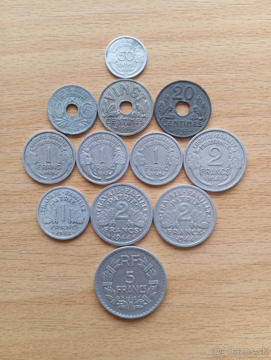 Francúzske staré mince 1