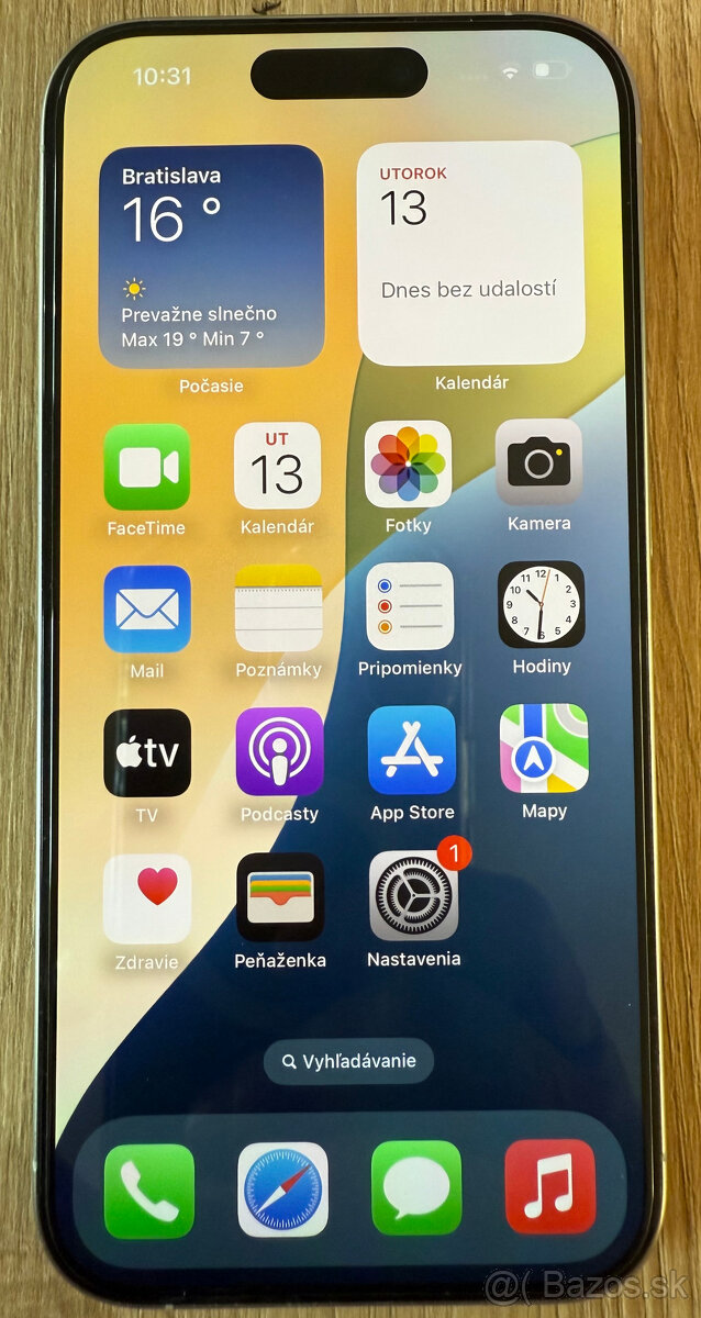 iPhone 15 Pro 128GB - White - top stav