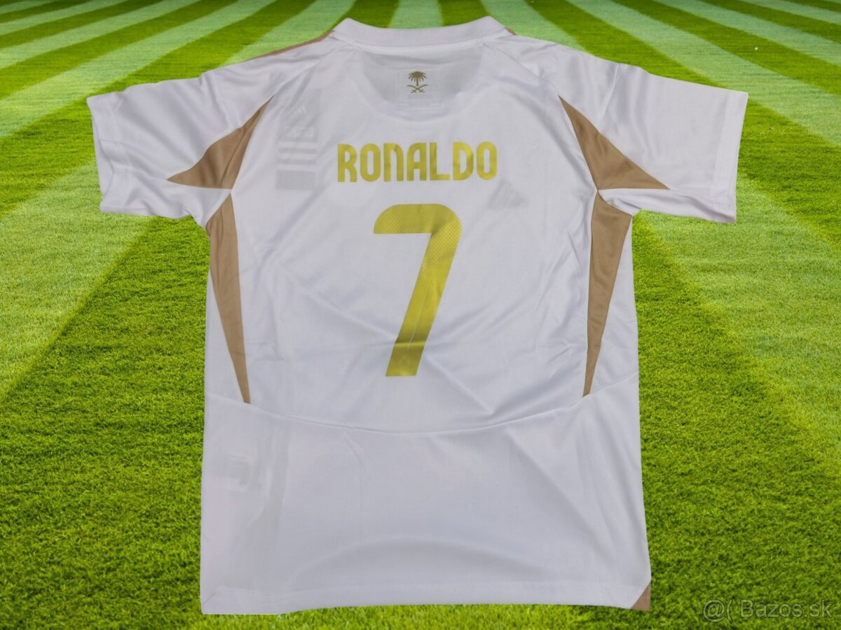 Ronaldo biely detský dres Al-Nassr
