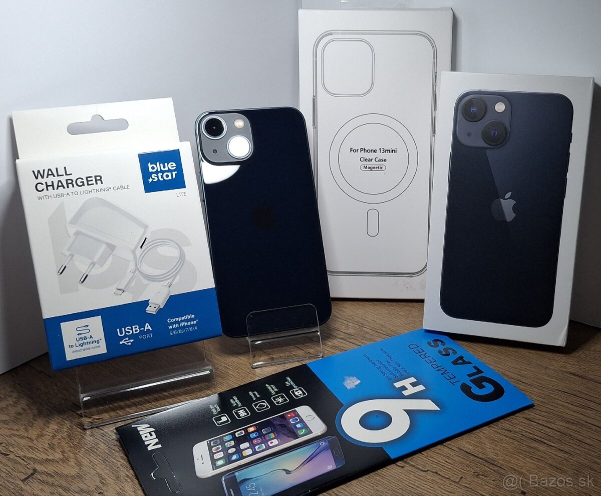 IPhone 13 mini 128GB Midnight–Ako NOVÝ-BAT.100%-TOP PONUKA