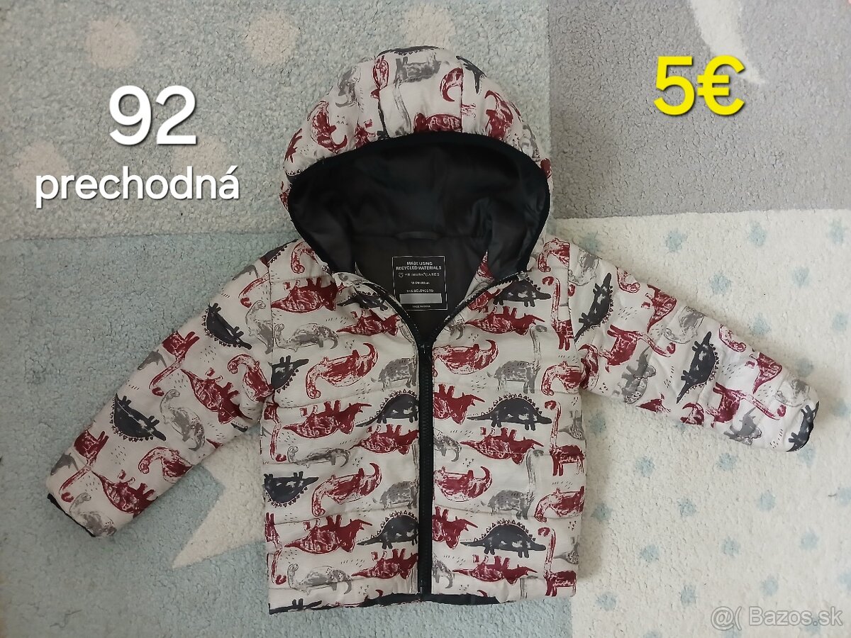 Chlapcenska prechodna bunda 92 a bunda do dazda 92