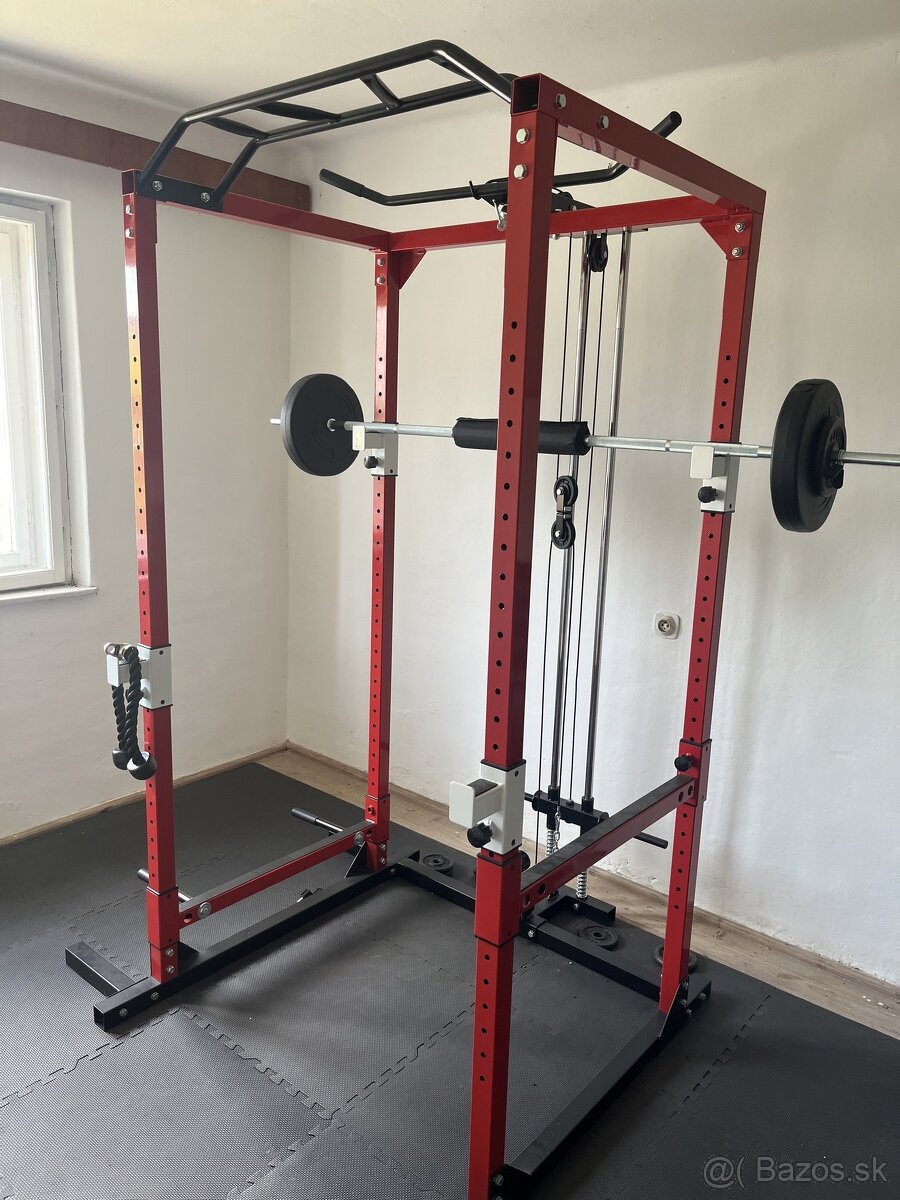 Posilovacia klietka / veza, power rack s kladkou