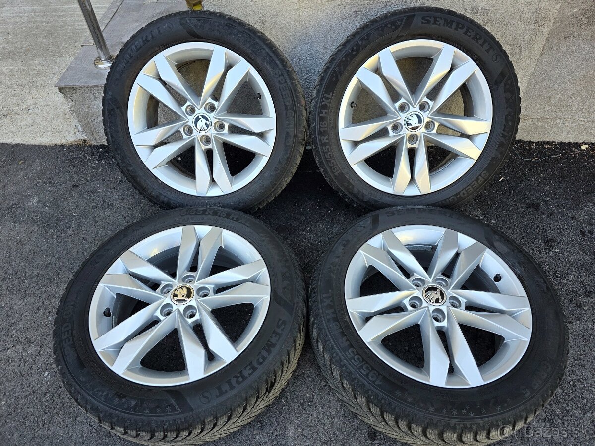 Zimne kolesa Skoda Fabia 5x100 r16 195/55 r16 dot2021
