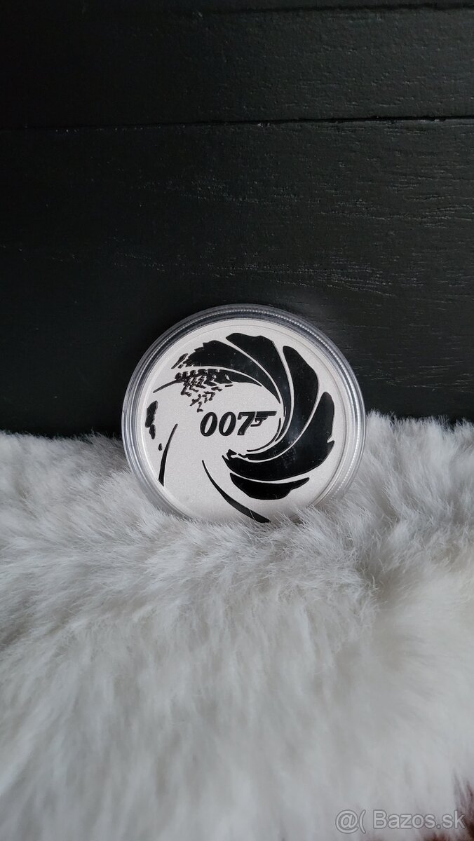 Strieborná minca 007 Tuvalu 2022 1oz