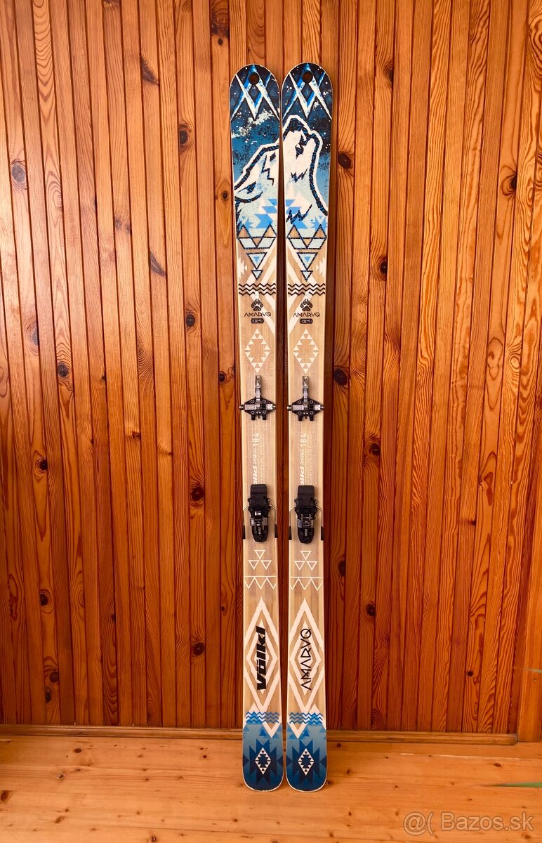 Skialp lyže značky VÖLKL Amaruq spolu s pásmi a viazaním Hag