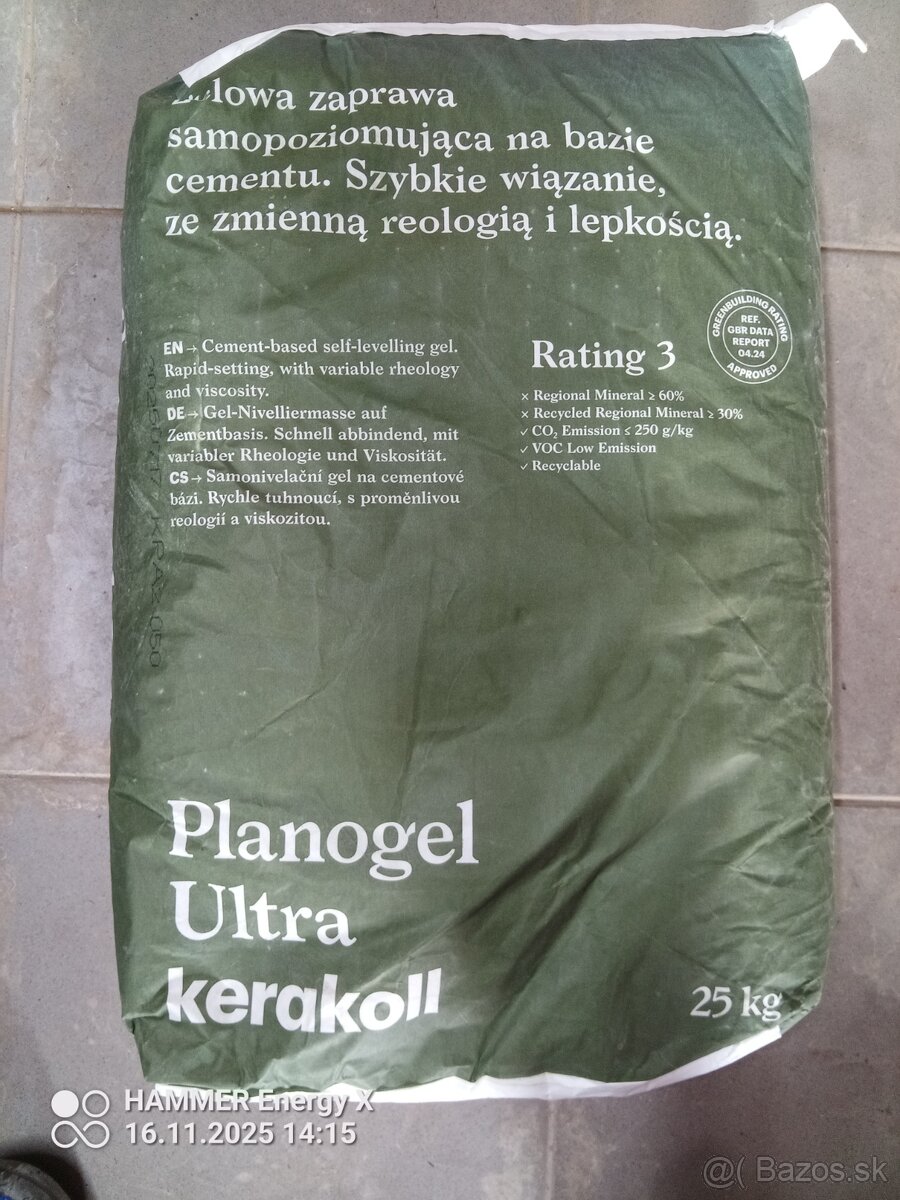 Predám samonivelačný gél (nivelačka) samonivelačka