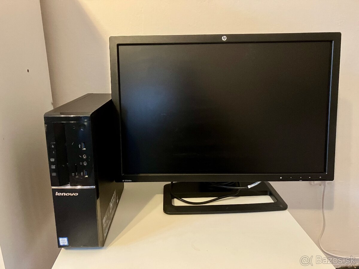 Stolový pc Lenovo IdeaCentre 510S-08ISH  s monitorom HP ZR24