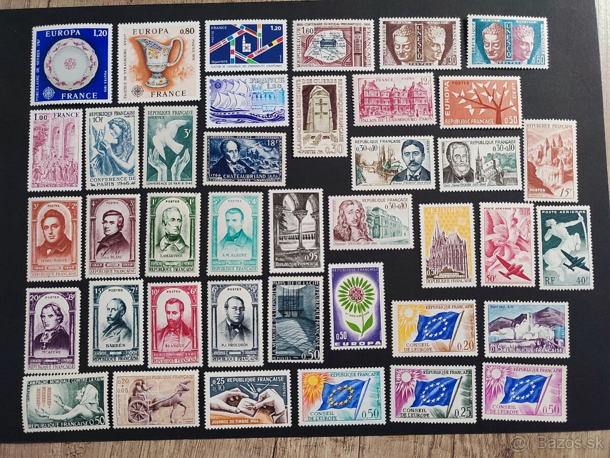 FRANCÚZSKO I. poštové známky