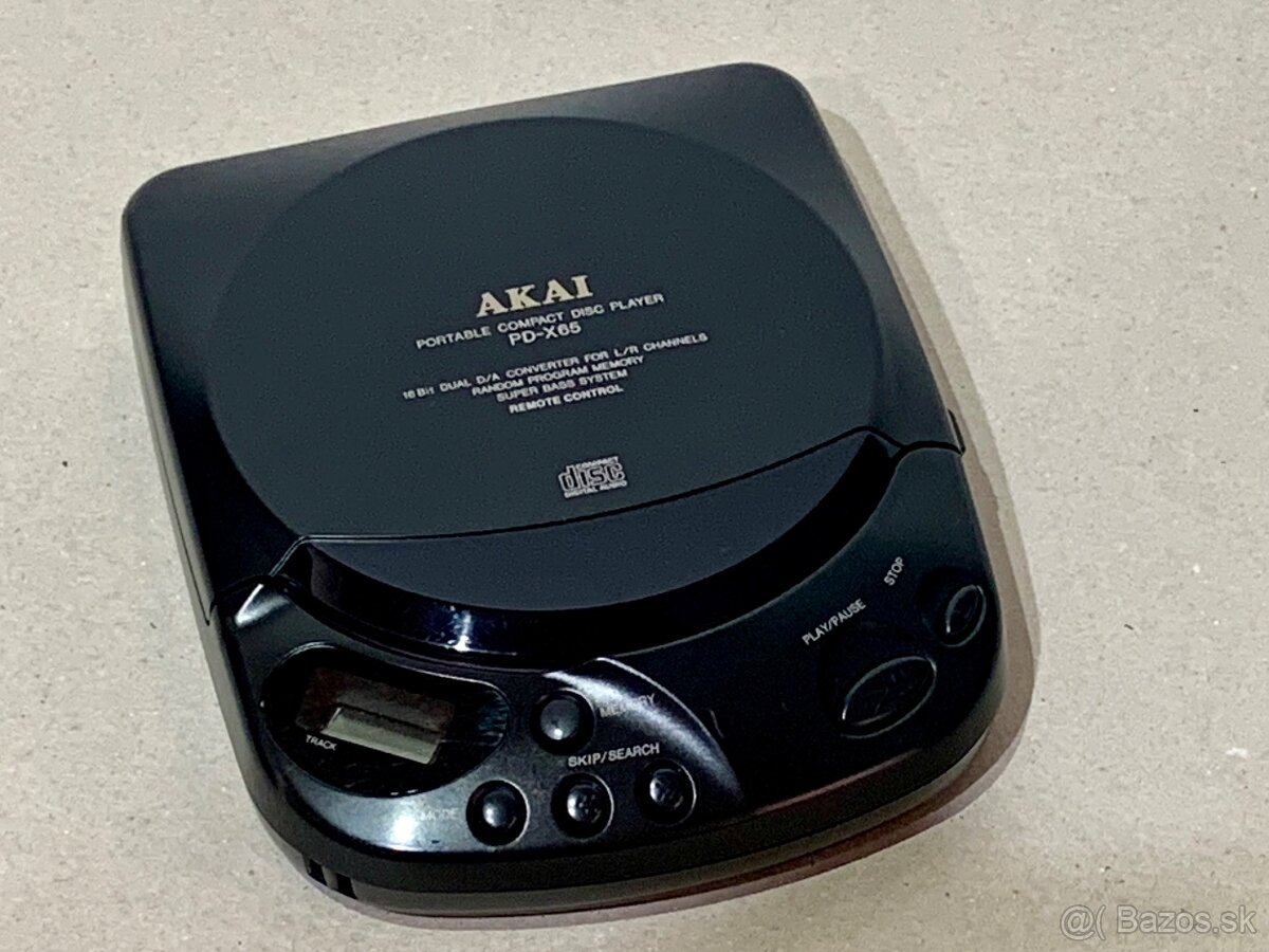 AKAI PD-X65 …. CD player … prenosný CD prehravač.