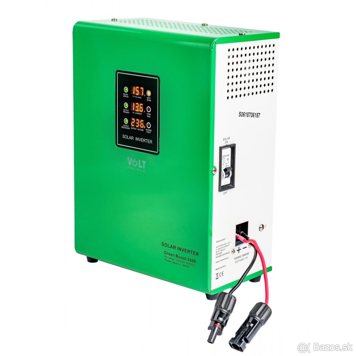 Solárny menič GREEN BOOST MPPT-3000 – priamy ohrev TUV