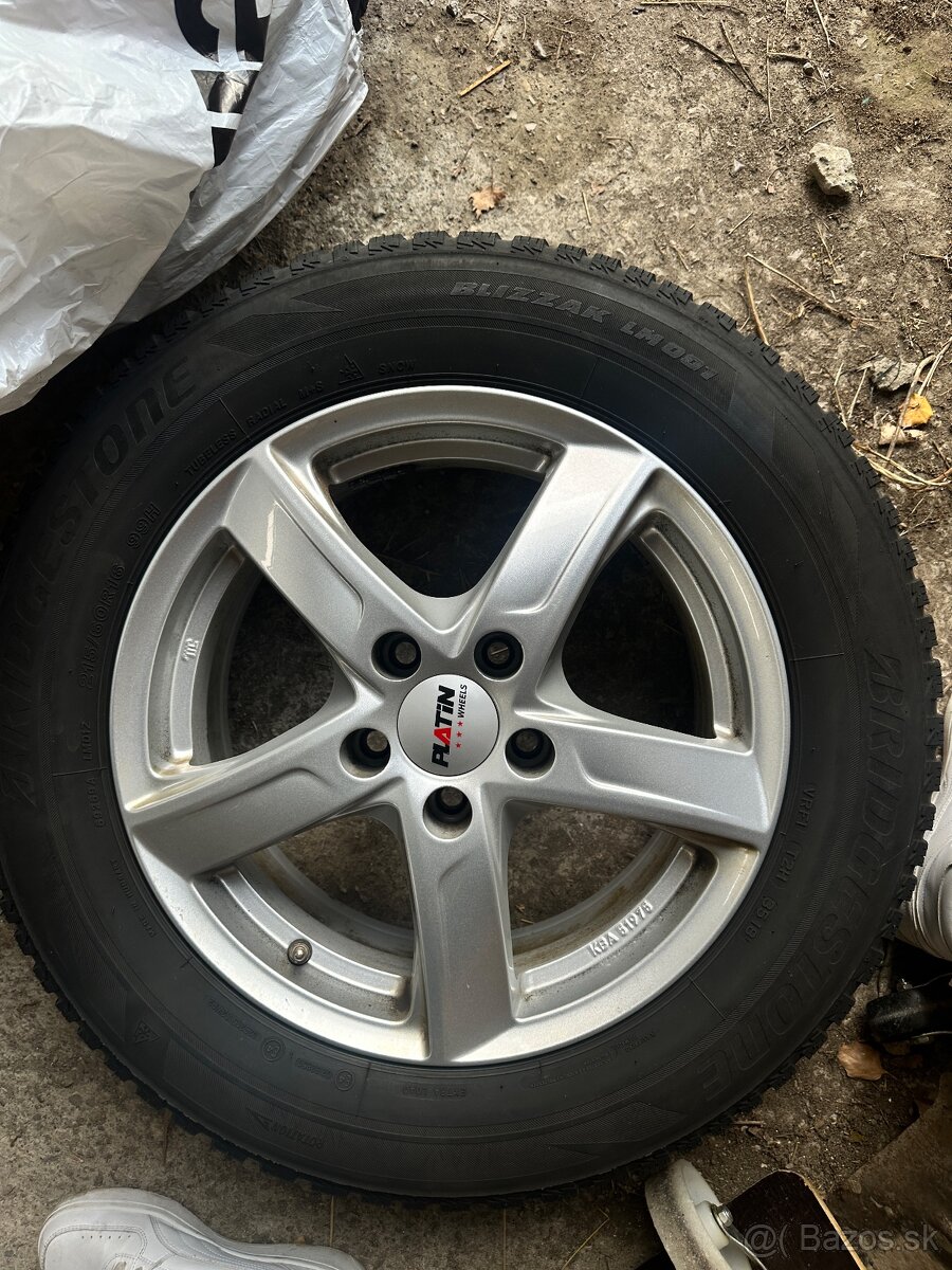 Predam hlinikove disky R16 platin et41 6,5Jx16h2 a zimne pne