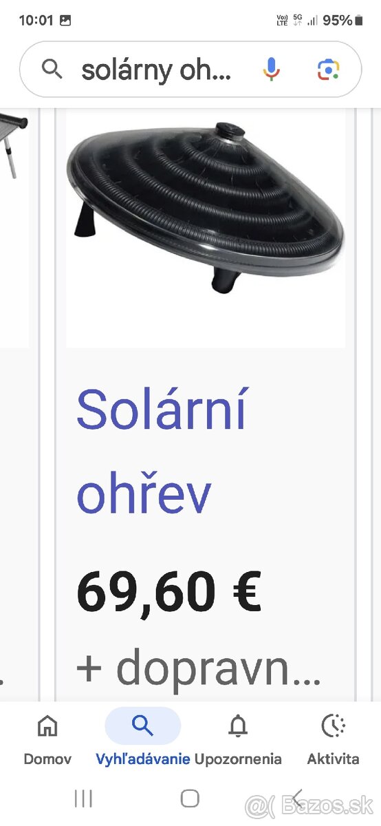 Solarny ohrev