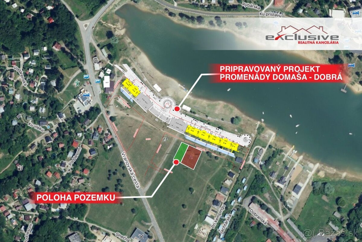 EXKLUZÍVNY POZEMOK – DOMAŠA-DOBRÁ – 505 M2 - TOP MIESTO