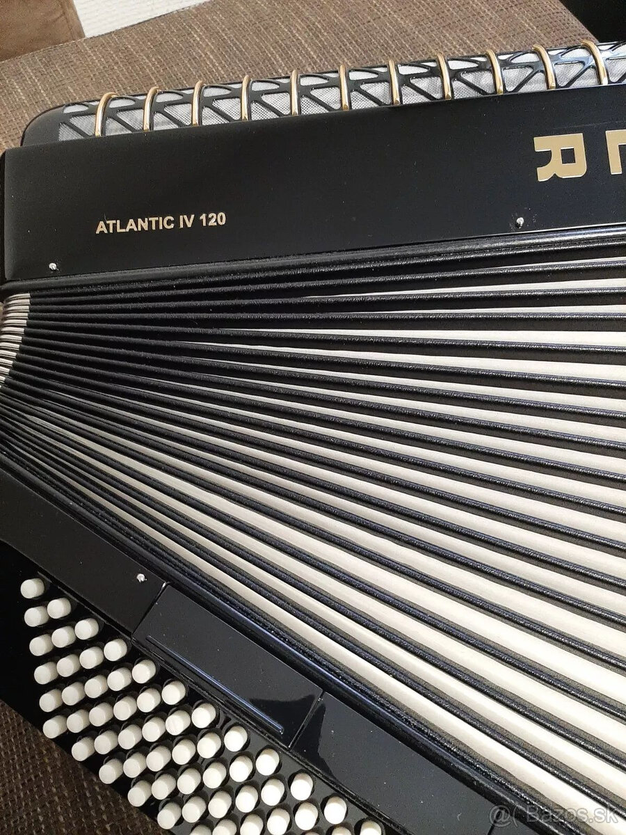 Akordeón Hohner Atlantic IV 120 (takmer nový) - s pevným puz