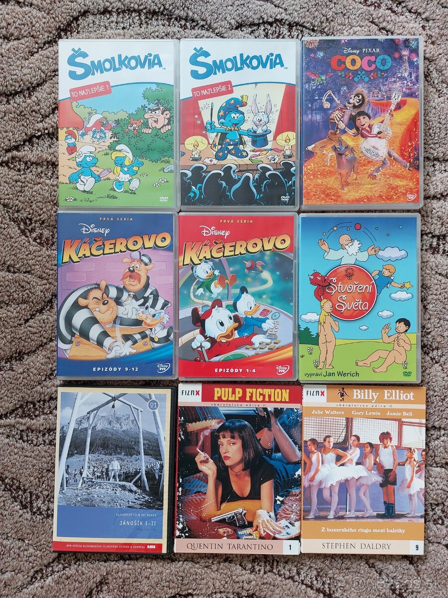 DVD - pohádky (rozprávky), filmy