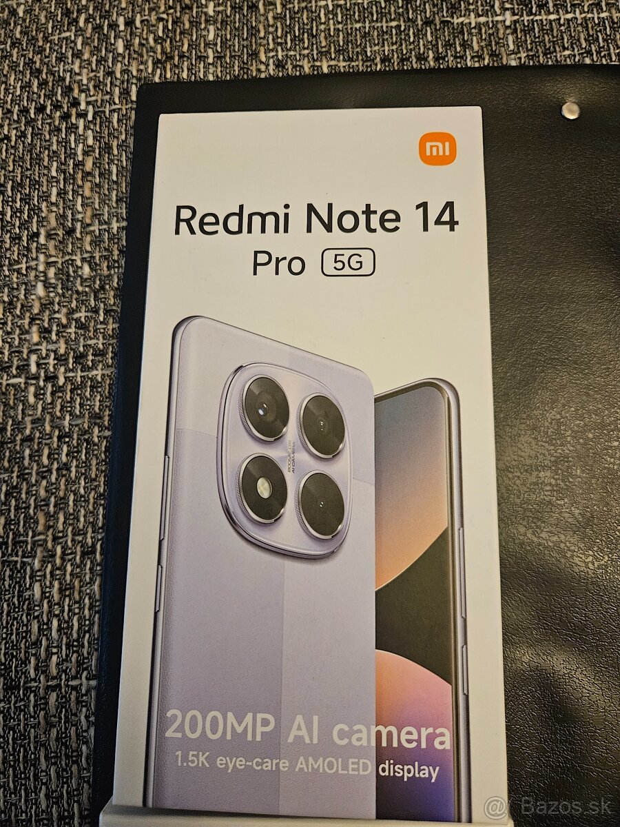 XIAOMI REDMI NOTE 14 PRO-5G,8/256,FARBA MIDNIGHT BLACK,DUAL