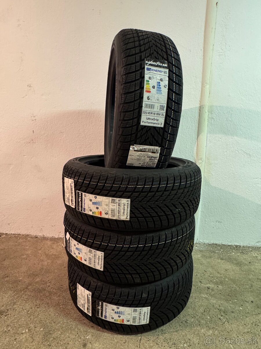 225/45/r18 zimné pneumatiky Goodyear