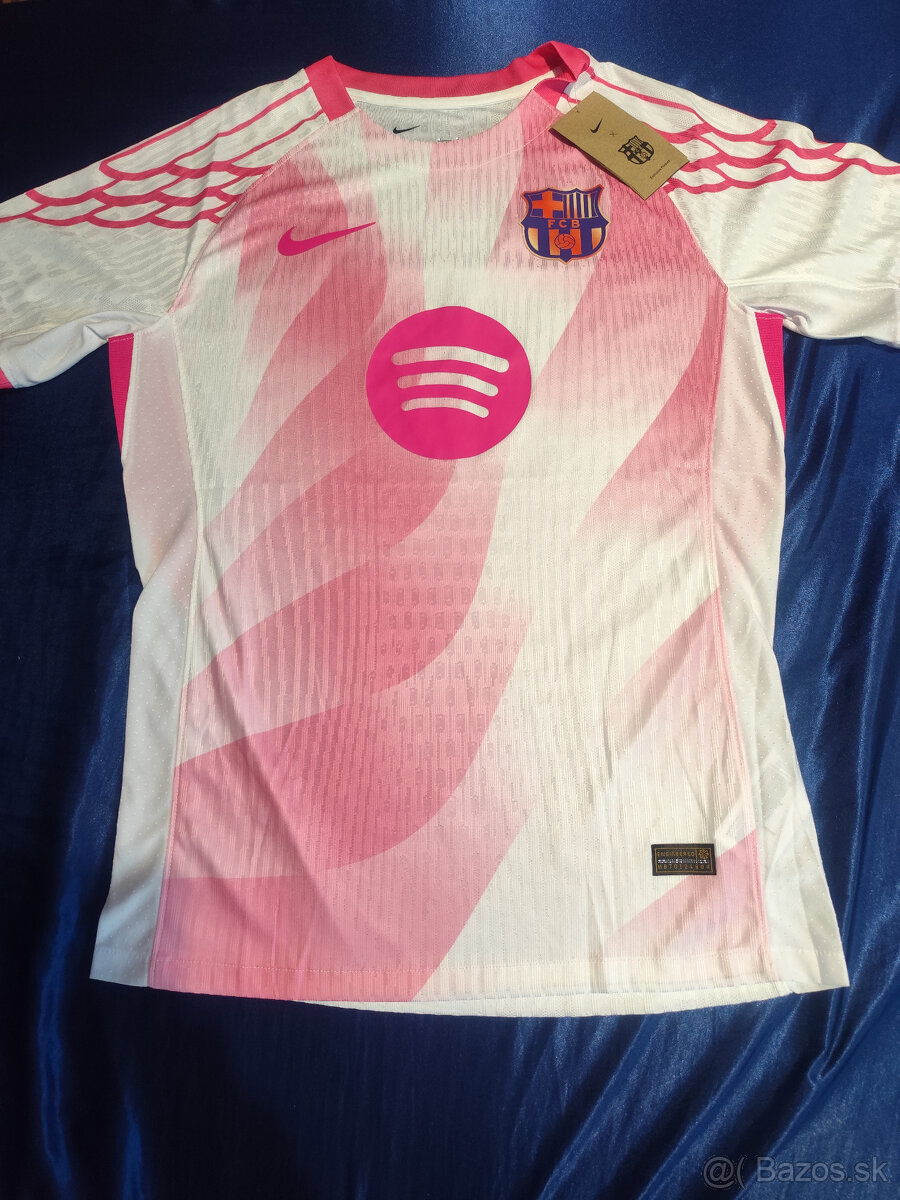 Dres Fc Barcelona Ružový Hráčsky Unikátny Nový s visačkami