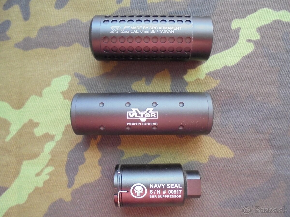 Airsoftové tlmiče.