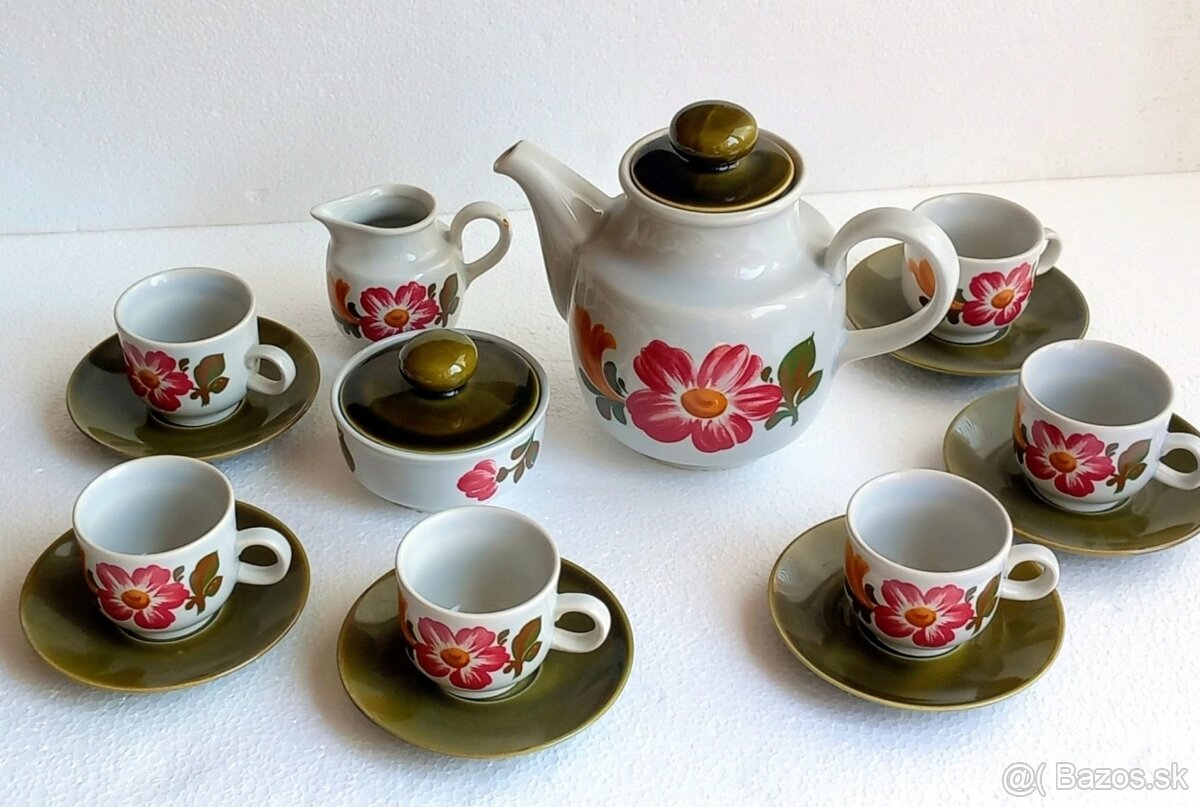 Keramický kávový servis