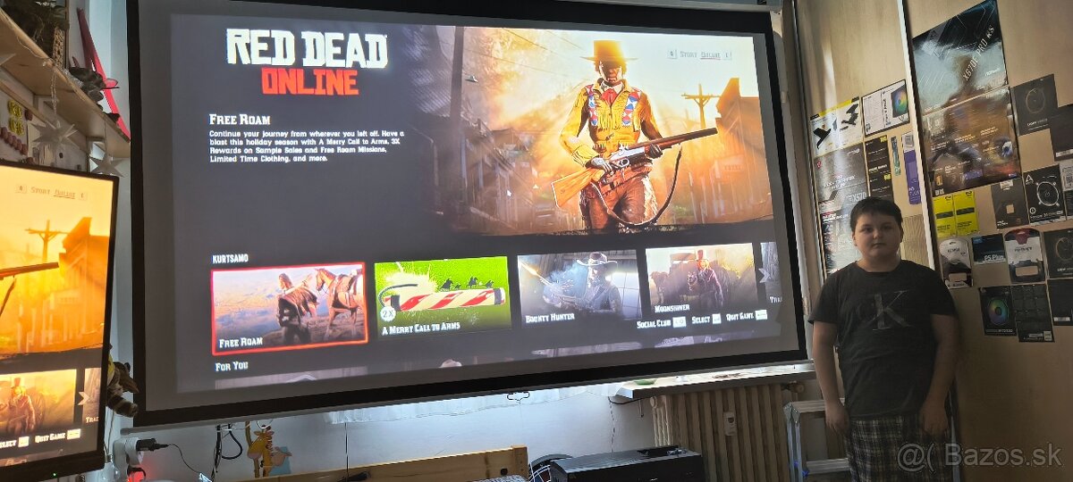 YABER Pro U6+ + platno 305cm