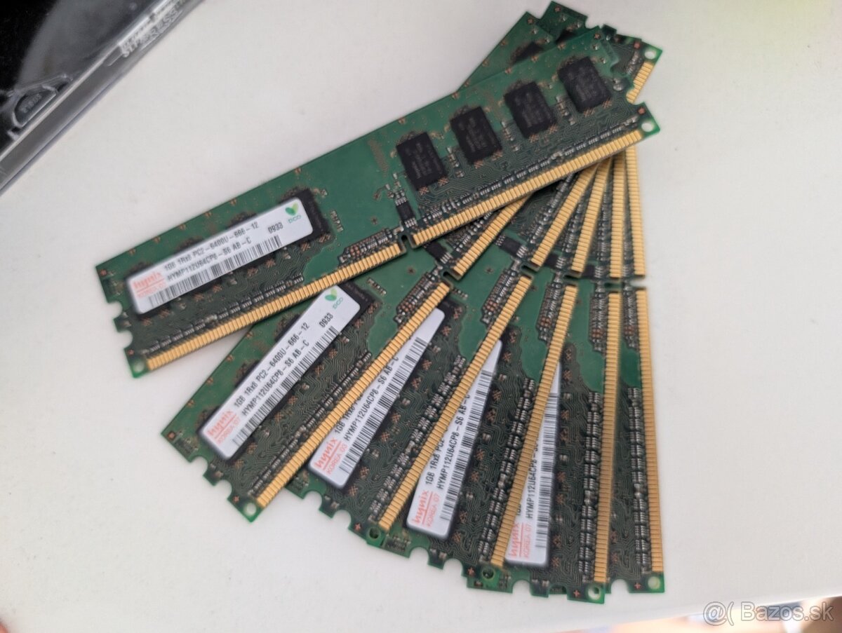 Predám RAM 1GB DDR2 – 5 kusov