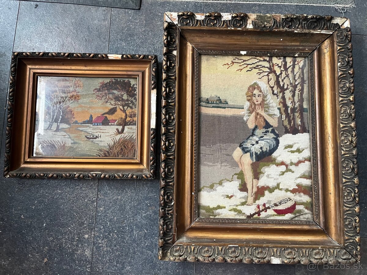 Staré gobelíny a olejomaľby