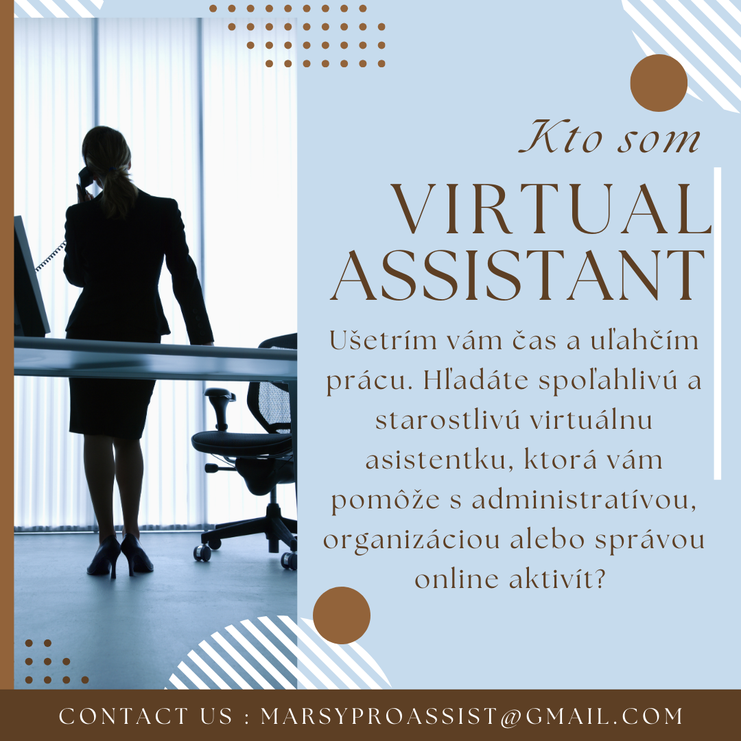 Hľadám prácu ako virtuálna asistentka – online.