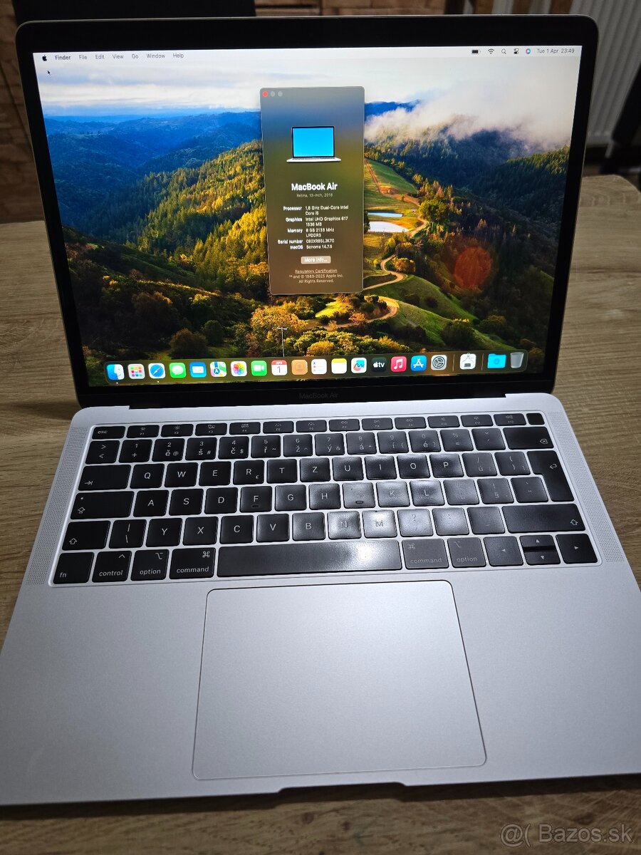 Macbook air 2019 s retina displejom plnefunkcny ma len bezne