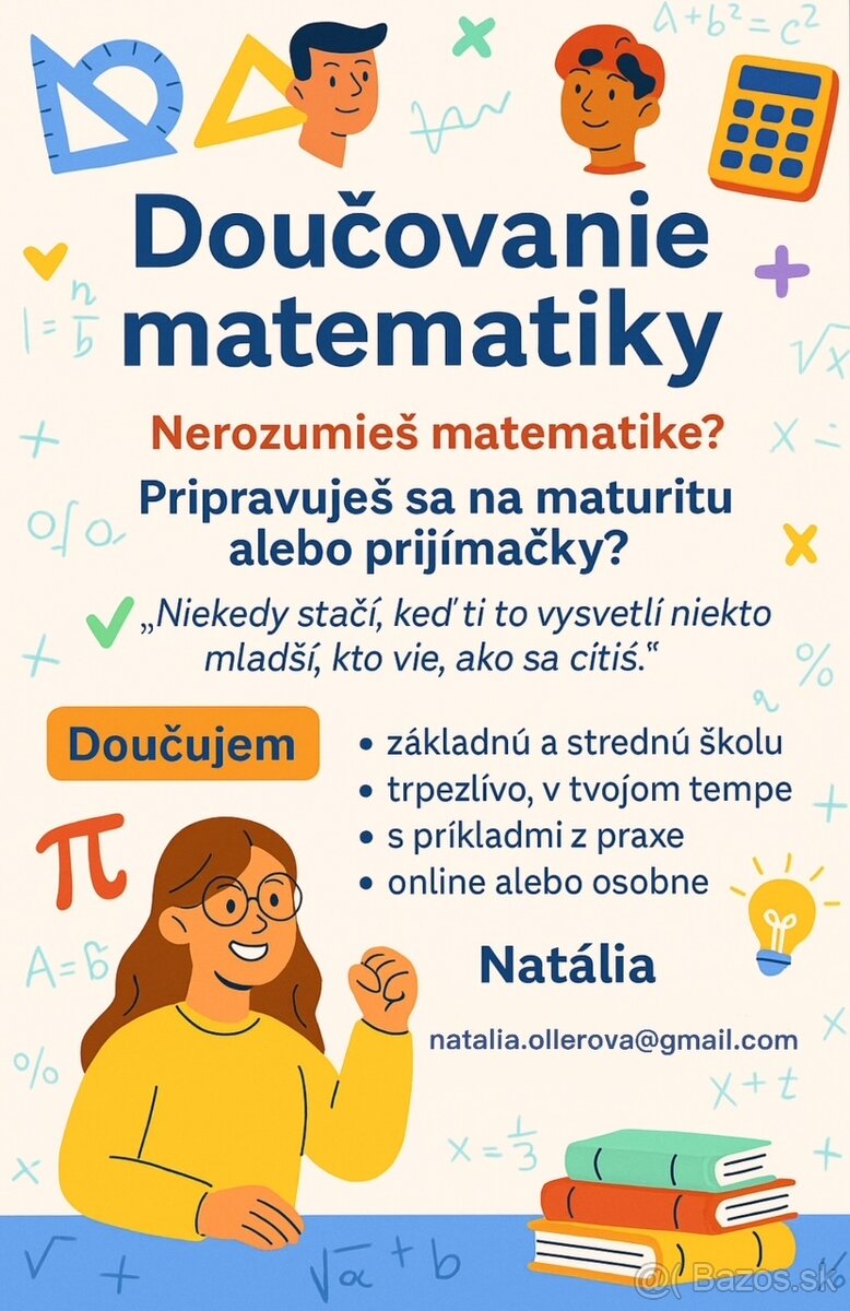 Doučovanie matematiky, príprava na maturity