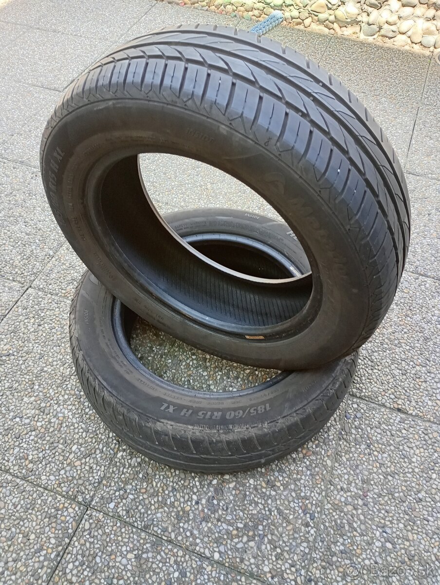 Predám 2 letné pneumatiky 185/60 r15