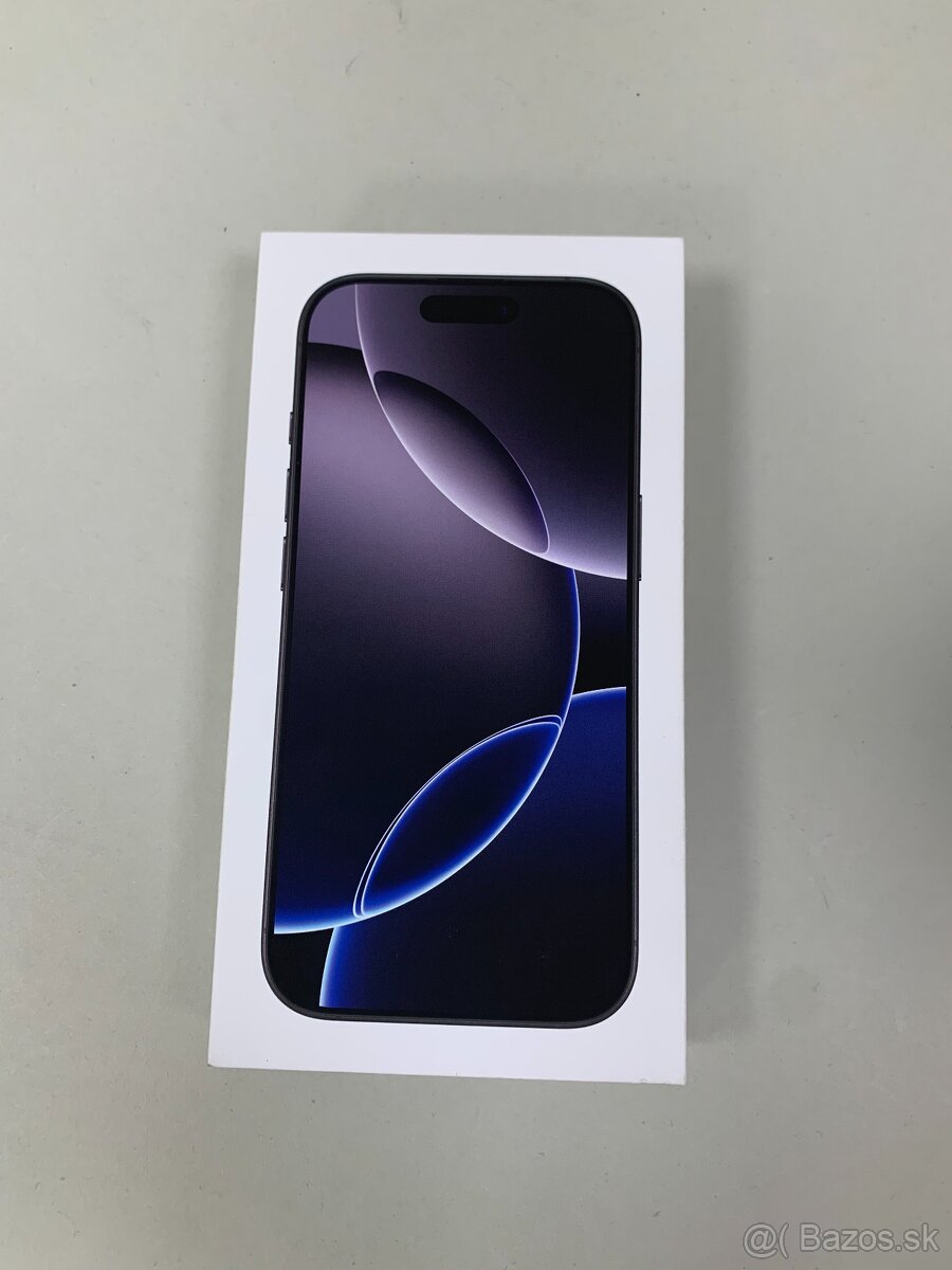 Nový iPhone 16 Pro Titanium Black 256GB I 2r. záruka