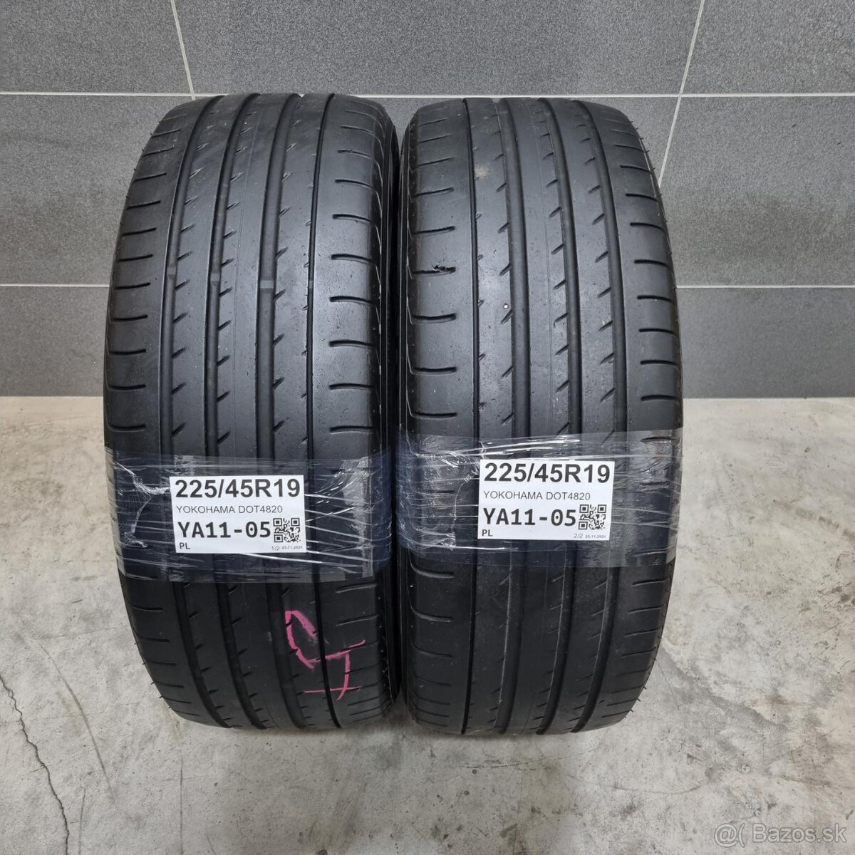 Letné pneumatiky 225/45 R19 YOKOHAMA DOT4820