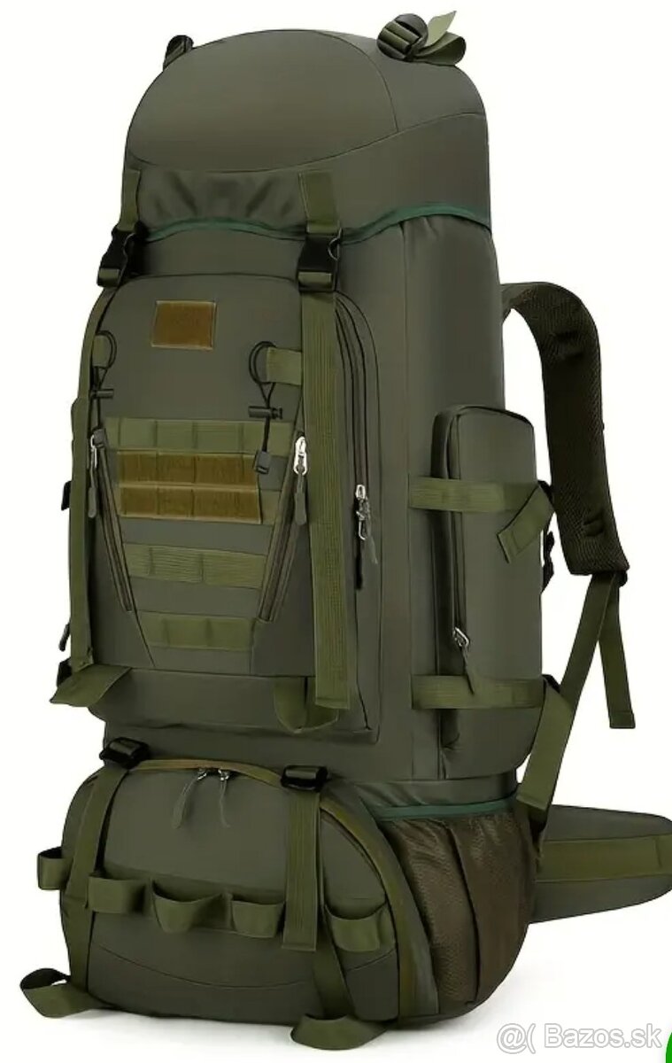 Nový 65L zelený ruksak