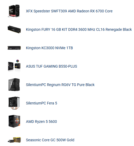 Predám PC (Ryzen 5 5600 & RX 6700)