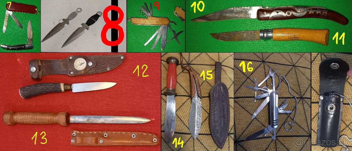 druhý konvolut - Nože a bodáky zo zbierky na predaj...18+