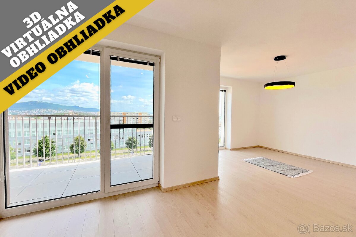 Nový nezariadený 4izb byt 3 balkóny pivnica parkovanie Nitra