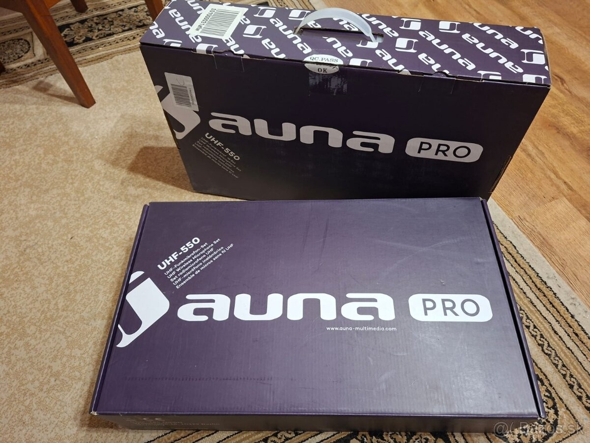 bezdrôtový mikrofónový set AUNA UHF-550 Quarterr2 (4-CH)
