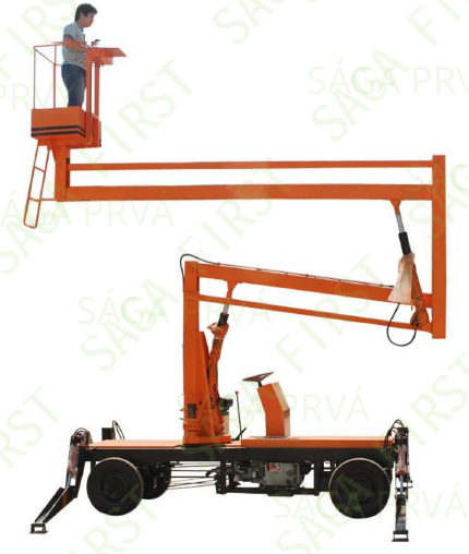 Kĺbová pracovná plošina SPBL14.5 Maximálna flexibilita vo vý
