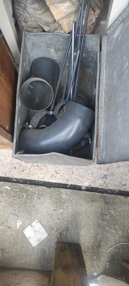 Odtokova rura. Odkvapový žľab. Koleno a iné doplnky
