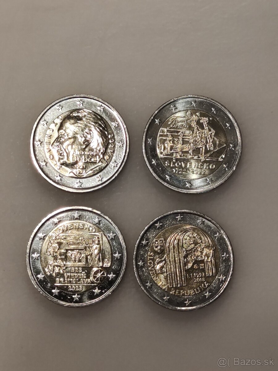 Ponúkam pamätné 2€ mince na výmenu